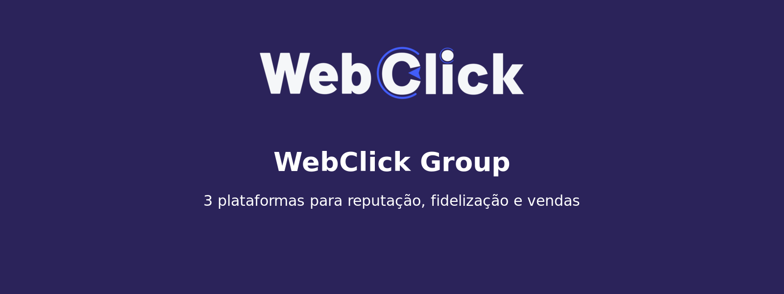 Banner da página WebClick Group