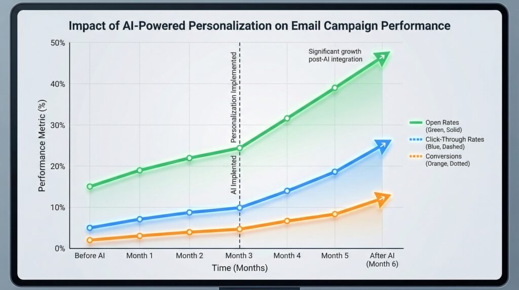 Como a Inteligência Artificial da WebClick.vip Potencia as Suas Campanhas de Email Marketing em Portugal