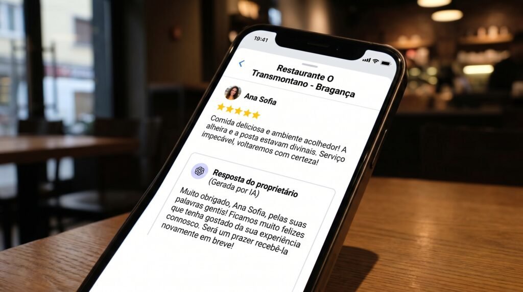 Como Usar a IA para Responder a Comentários Online e Impulsionar o Seu Negócio Local em Bragança
