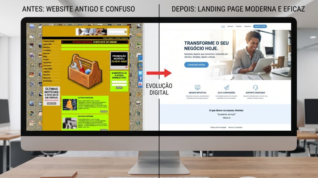 Antes e Depois: Como uma Remodelação Digital Transformou a Taxa de Conversão de um Negócio Local